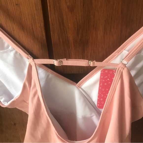 NWT Pretty Pink One Piece PatPat Swimsuit - Size Large - Picture 3 of 6